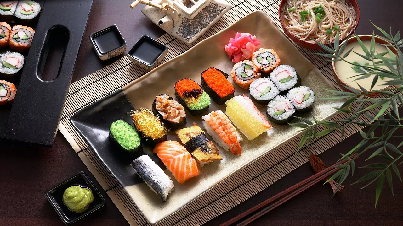 sushi tại asahi sushi
