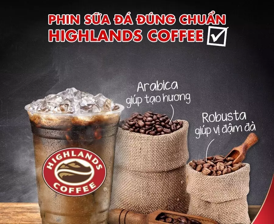 cafe sữa highlands coffee