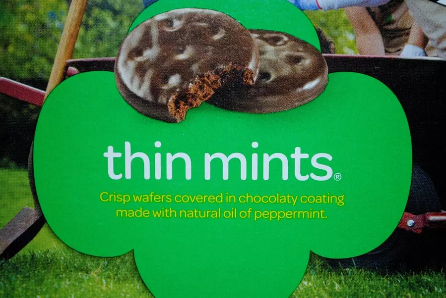 bánh quy thin mints - sản phẩm signature của hội nữ hướng đạo