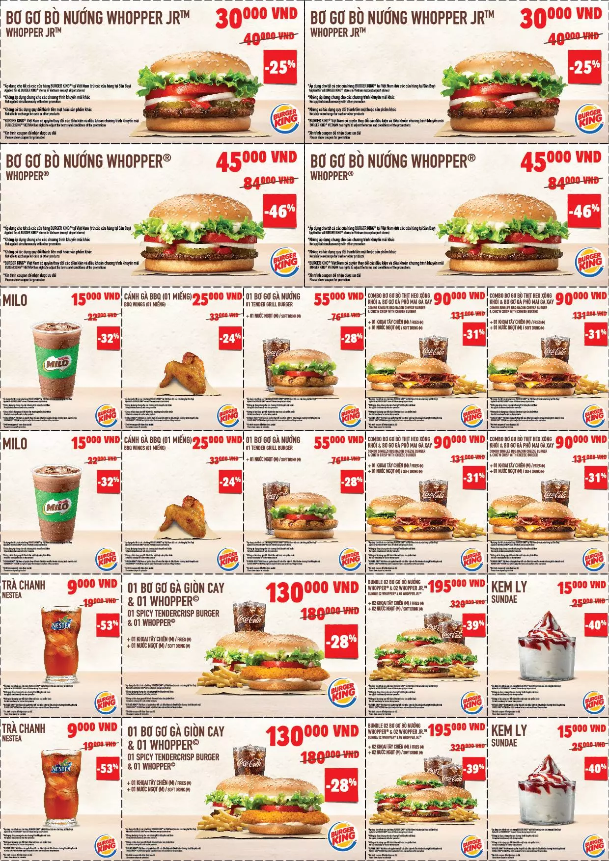 chiến lược giá của burger king