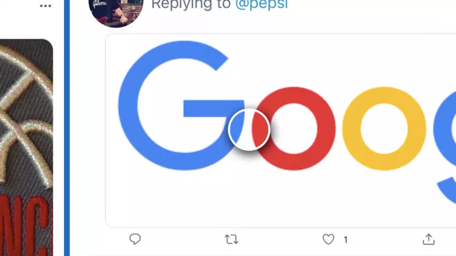 pepsi trong logo google