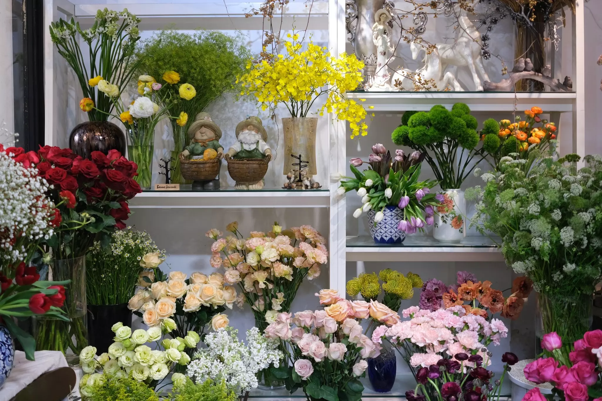 khu trưng bày hoa của villa des fleurs