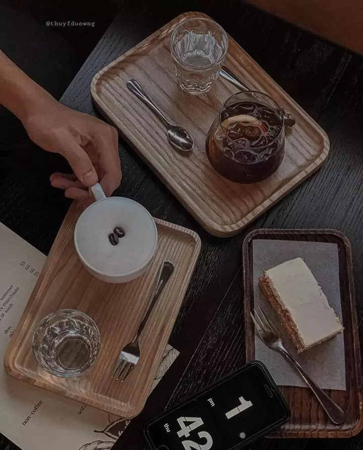 đồ uống và bánh ngọt của la paix coffee