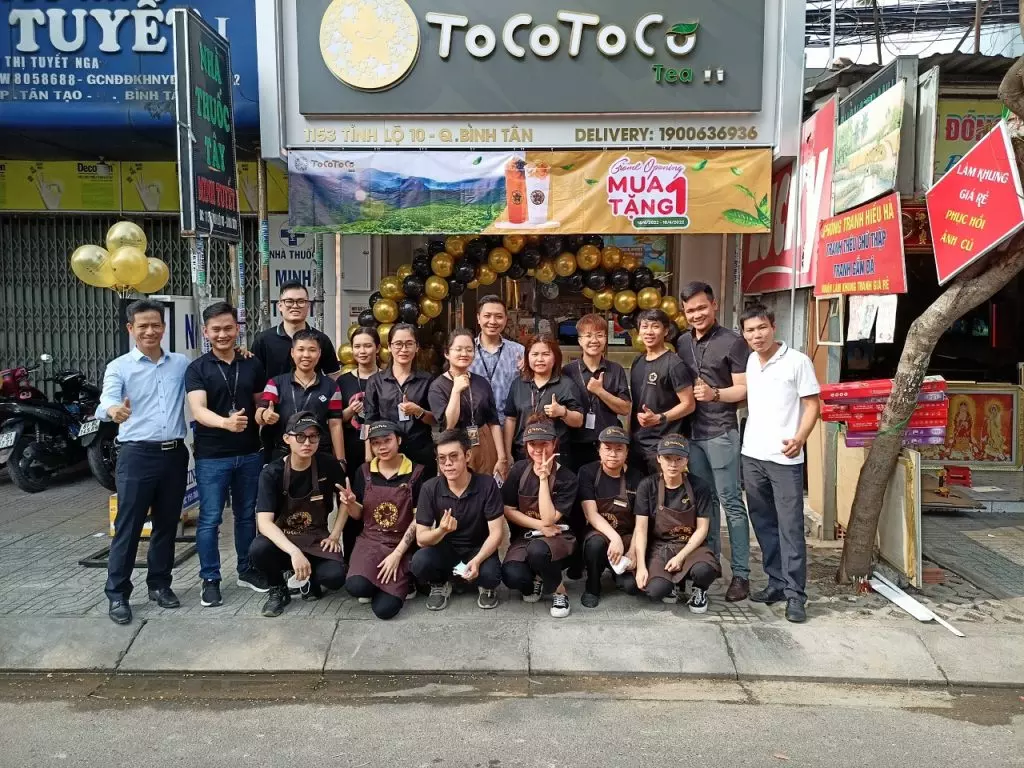 tocotoco đào tạo nhân sự cửa hàng nhượng quyền