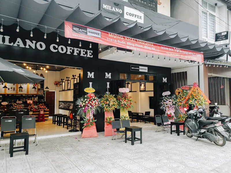 cửa hàng milano coffee