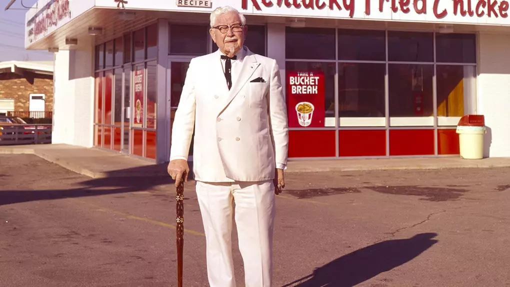 nhà sáng lập KFC doanh nhân Colonel Harland Sanders.