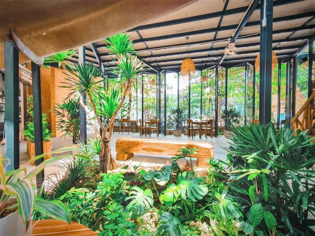 quán cafe thiết kế không gian xanh 