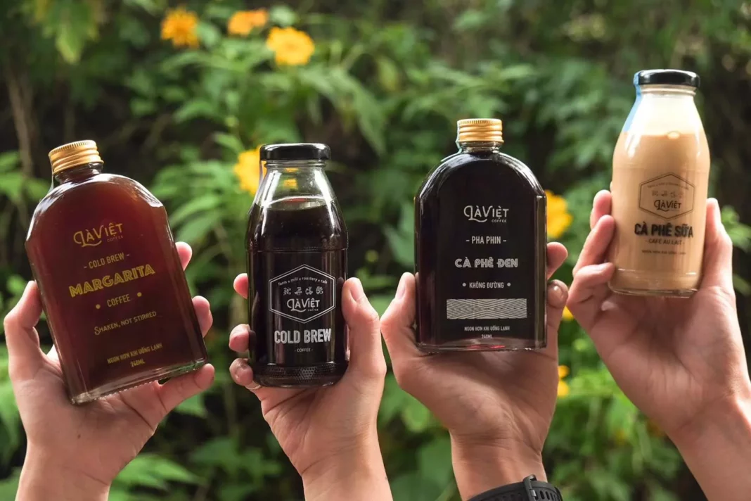 cách pha cafe đóng chai