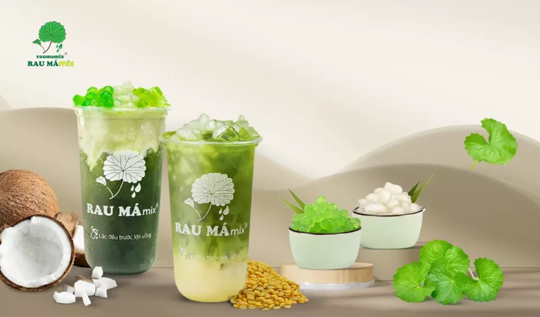 nhượng quyền rau má mix