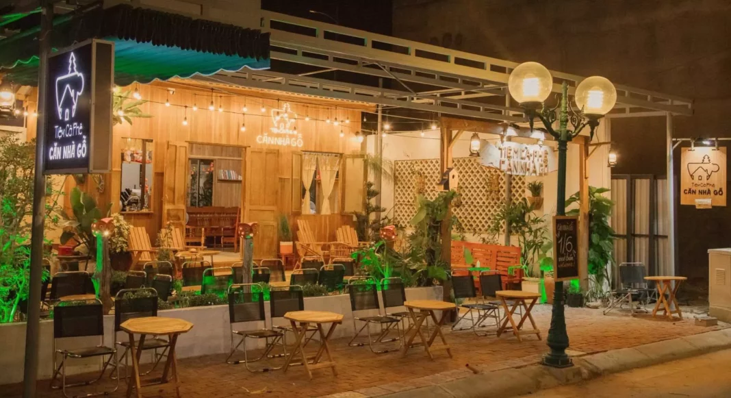 thiết kế quán cafe vỉa hè