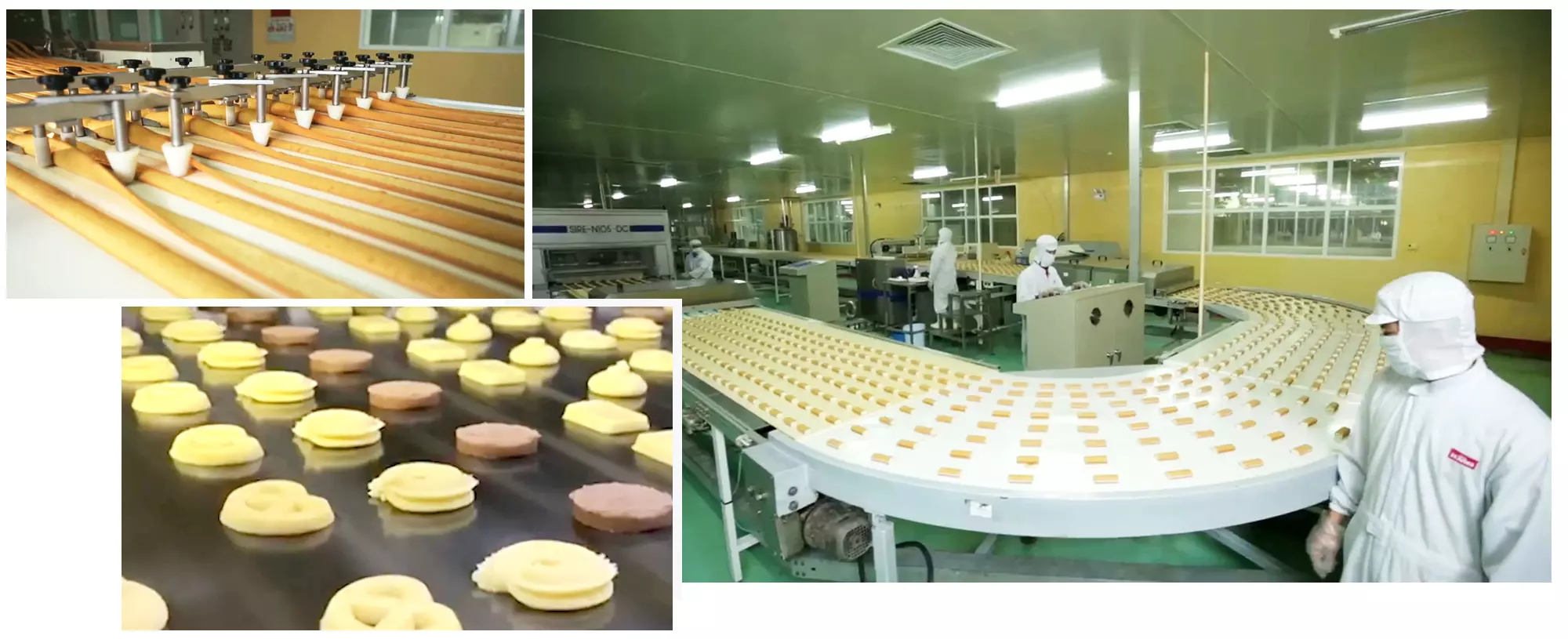 dây chuyền sản xuất bánh richy hiện đại