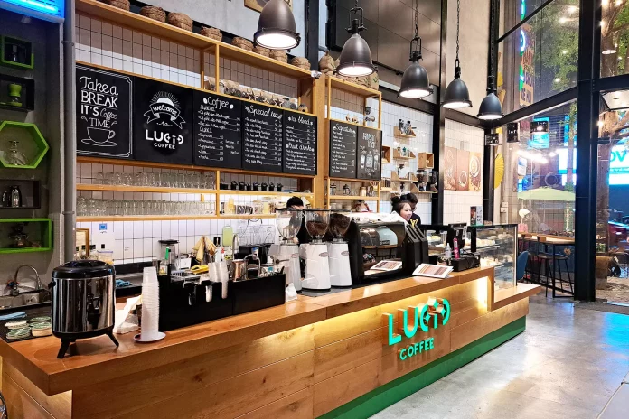thiết kế quầy pha chế đơn giản